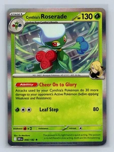 Cynthia's Roserade Holo Rare SV10: Destined Rivals Pokémon 008/182 Pokemon TCG - Picture 1 of 6