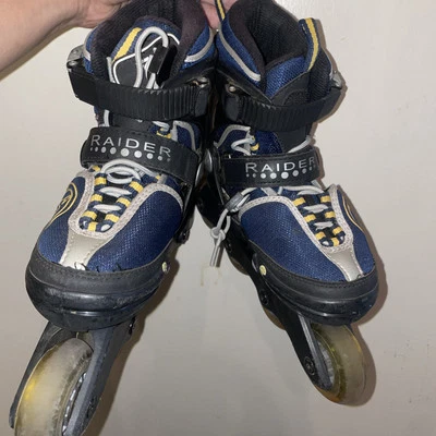 Patines en línea/patines ajustables K2 Raider, talla juvenil J11-US2 EUC suaves Foto 1 de 4