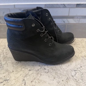 Women's Timberland Earthkeepers Size 9 Black ankle booties good condition - Picture 1 of 13