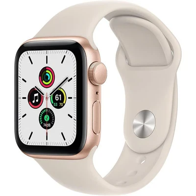 Apple Watch SE GPS 40mm Alu GOLD - Sportarmband fehlt OVP - Bild 1 von 4