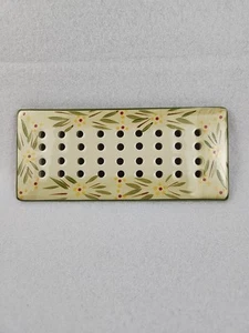 Temptations Old World By Tara Green 8" x 3-1/2" Rectangular Pie Trivet Hot Plate - Picture 1 of 6