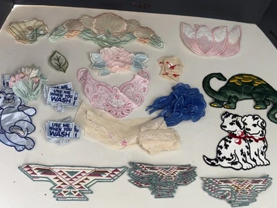 Vintage Sew On Appliqués Mixed Lot Over 100 Pieces - Image 1 of 4