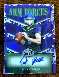 TAIT REYNOLDS 2025 LEAF METAL ARM FORCES PURPLE LASER AUTO # 5/7 CLEMSON TIGERS - Bild 1 von 3