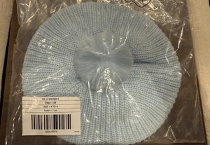 Janie & Jack blue Knit Winter Beret Size 6 To 8 Unopened NEW - Picture 1 of 3