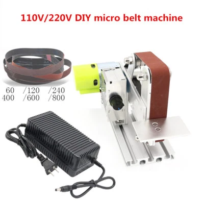 DIY Micro Belt Machine Electric Mini Polishing Sanding Machine Bench Sander Y - Image 1 of 4