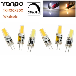 Mini G4 Led Silicone Lamp 6W Bulb Dimmable 6 W Lamps Dc 12V Home Cob Cover Warm - Picture 1 of 14