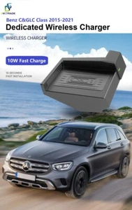 15W QI Car Wireless Charger Phone Fast Charging Pad For Benz C Class GLC 15-21 - Imagen 1 de 21