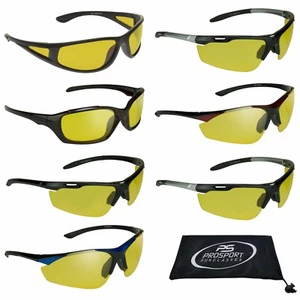 Polarized Yellow Night Guide HD Clarity Computer Sunglasses Special Ops Glasses - Picture 1 of 13