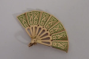 19.2K Portuguese Yellow Gold & Enamel Hand Fan Pendant "Articulated" - Picture 1 of 4