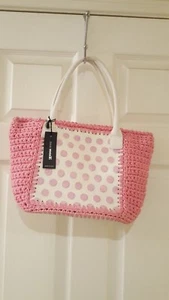 Leder/Garn Handtasche von Berge italienisches Echtleder Neu mit Etikett so süß!!! Original!!! - Bild 1 von 4