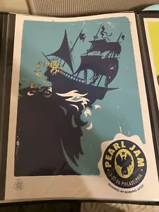 Pearl Jam Philadelphia 2006 Official Screen Print Poster 17x23 Ames Bros - MINT - Picture 1 of 1
