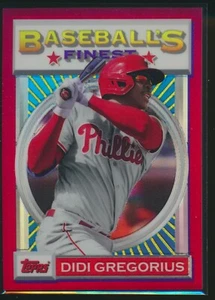 2020 Topps Finest Flashbacks Red Refractor #184 Didi Gregorius 1/5 Phillies - Picture 1 of 1
