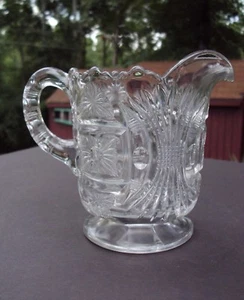 C. 1905 Beautiful EAPG Sunburst Creamer by Jenkins Glass Co. - Picture 1 of 7