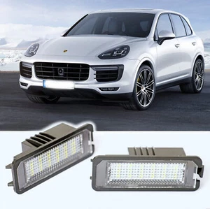 2x Luce Targa LED Porsche Cayenne 92A Targa Numero Auto - Foto 1 di 5