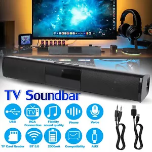 Surround Sound Bar Wireless Bluetooth Stereo Speakers Soundbar TV Home Theater - Picture 1 of 11