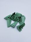 Lego Lot 10 X Left Roof Tile 2X4 W Angle Sand Green Ref 43710  6401020 Neuf