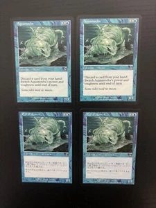 MTG 4X TORMENT AQUAMOEBA NM JAPANESE + ENGLISH MAGIC THE GATHERING BLUE COMMON - Picture 1 of 6