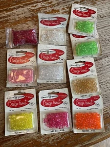 Konvolut Vintage 1963 Kunststoff Cluster Perlen rot grün klar rosa orange gelb - Bild 1 von 10