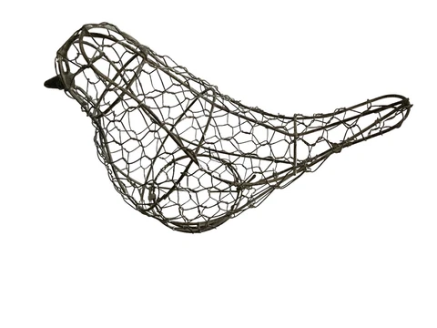 Vintage Chicken/Bird Wire Egg Basket Rustic Farmhouse Kitchen Decor 10βx8β Cover