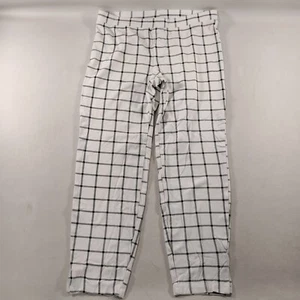 Pantaloni leggings donna Hue slim bianchi neri a quadri pull on taglia media - Foto 1 di 5