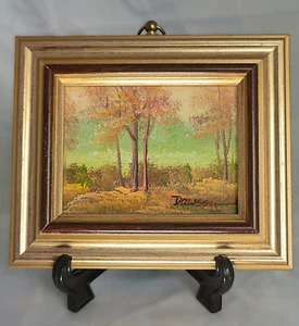 Miniature Oil Painting Signed Dawson - Picture 1 of 10