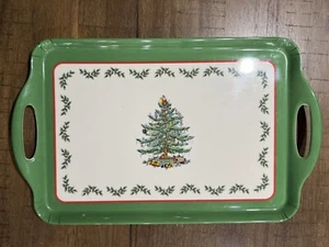 Pimpernel Spode Christmas Tree Santa Melamin Griff Tablett 19”x 11,6” in sehr gutem Zustand! - Bild 1 von 7