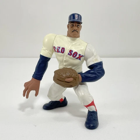 Red Sox MLB Pedro Martinez Figure 5” Baseball Pitcher Player Stand Display Vtg Cover