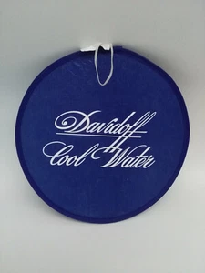 Davidoff Fächer / Frisbe Blau 24cm Durchmesser - Sammlerstück Ungebraucht - Picture 1 of 2