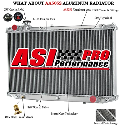 New 4-Row Radiator For 1991~1997 LEXUS GS300 / TOYOTA ARISTO JZS147 2JZ-GE 3.0L. Foto 1 de 4