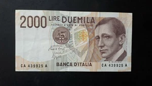 BANCONOTA LIRE 2000 MARCONI - Foto 1 di 2