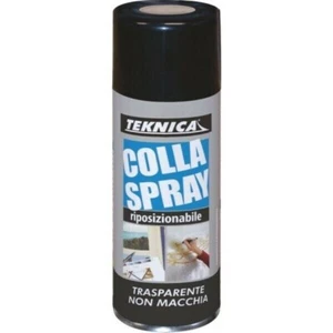 Colla spray riposizionabile trasparente non macchia ml.400 TEKNICA - Foto 1 di 7