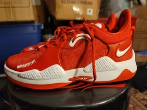 Nike PG 5 TB Promo University Red White DM5045-603 sz 13 Men's Paul George - Picture 1 of 6