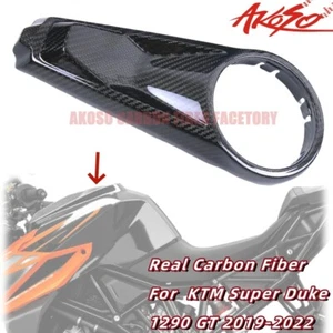 100% Carbon Fiber For KTM 1290 Super Duke GT 2019-2022 Ignition Lock Tank Cover - Picture 1 of 10