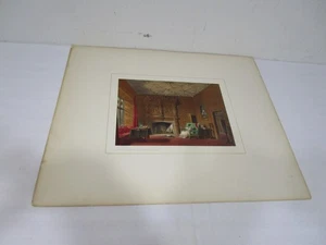 Joseph Nash handkolorierte Lithographie - kleiner Salon Levens Westmoreland - Bild 1 von 8