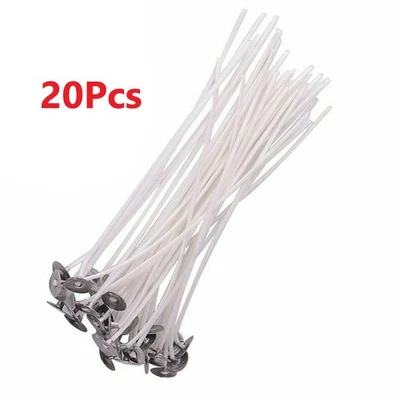 20pcs 20cm Candle Wicks 8 Inch COTTON Core Candle Making Supplies DIY Craft C - Image 1 of 4