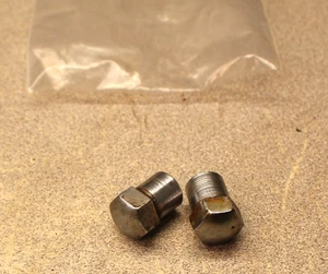 TRIUMPH 650 750 OIF HEADLIGHT MOUNTING NUTS FOR LAMP 3/8 UNF QTY 2 OEM - Picture 1 of 2