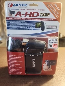 Brand New SEALED NOS Blue Aiptek HD Camcorder Video Camera 1280 x 720p - Picture 1 of 12