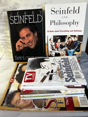 Seinfeld Lot-7 Items Total-tv Guides-2 Books-magazine-vintage - Image 1 of 4