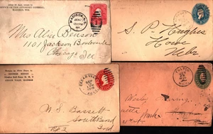 EIGHT RAGGED EARLY 20th CENTURY ENVELOPES MAKE AN OFFER 1097 - Picture 1 of 5