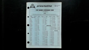 Prestolite Part Number Interchange Guide PTC-90-5A April 1972 - Picture 1 of 2