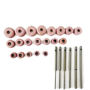 Sioux Valve Seat recting Stones Set of 20pcs with 6pcs drivers top .382" - Picture 1 of 3