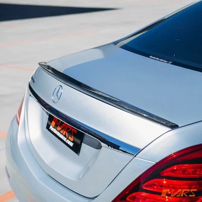 AMG S63 S65 Style Carbon Trunk Lip Spoiler for Mercedes-Benz W222 S-Class 13-20 - image 1 of 4