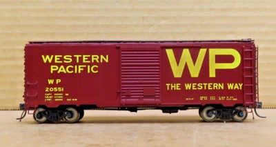 Branchline Blueprint Series HO Kit #20551 40’ AAR Boxcar 7’ Western Pacific NIB - Image 1 of 3