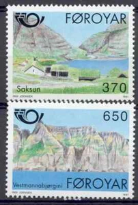 Turismo Faroe 1991 Yvert 215/16 Norden 91 MNH VF - Imagen 1 de 1