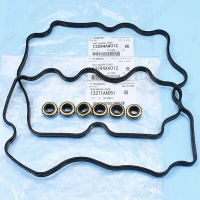 GENUINE 1990 SUBARU LEGACY IMPREZA  ROCKER VALVE WASH COVER GASKET & GROMMET SET - Image 1 of 4