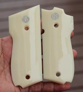 S&W MODEL 39, 39-2 GRIPS IMITATION IVORY NICE GIFT # Random Silver Med **Express - Picture 1 of 13