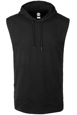 男式锻炼连帽衫无袖背心肌肉背心健身房健身健美 — 第 1/4 张图片