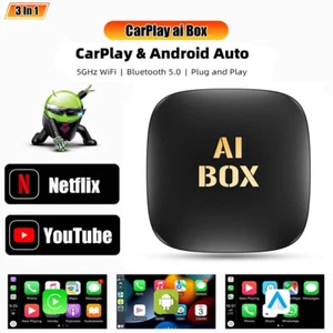 Convertidor Adaptador Automático Android Caja AI Inalámbrico Carplay con Netflix YouTube WIFI - Imagen 1 de 17