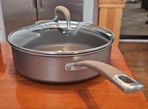 Circulon Premier Professional 5 Qt 11.5" Deep Saute Pan Skillet 3" Deep With Lid - Picture 1 of 18