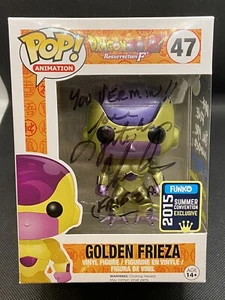 Funko Pop Golden Freezer! Certificación JSA firmada por Chris Ayres y Chris Sabat - Imagen 1 de 8